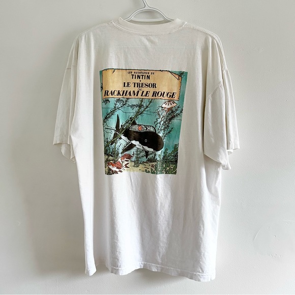 tintin Other - Vintage Tintin Graphic T shirt Rackham Le Rouge 90’s
